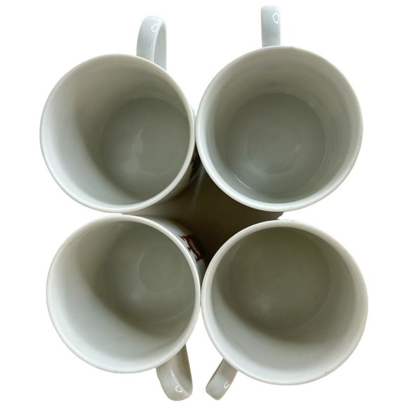 4 Mitterteich Porzellan Cappuccino Cup & Saucer Clock Pattern 7 3/4 IN Germany - Picture 10 of 13